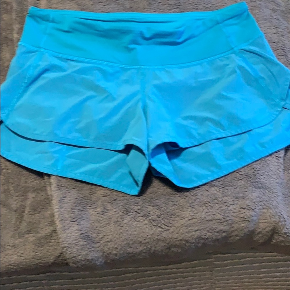 Lululemon Speed Up Short Size 6 Bright Blue